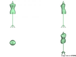 mannequin dress display 3D Model