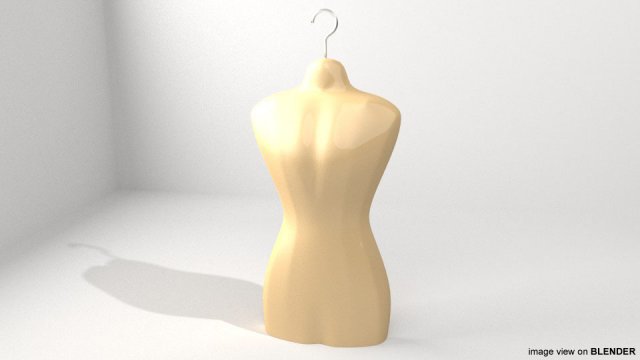 mannequin hanger body 3D 모델 .c4d .max .obj .3ds .fbx .stl .blend 
