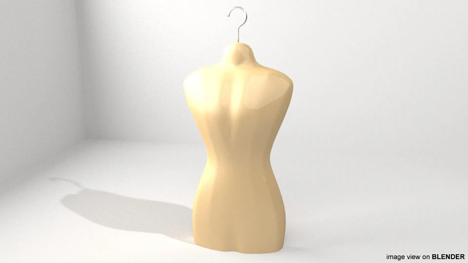 mannequin hanger body 3D Model .c4d .max .obj .3ds .fbx .stl .blend
