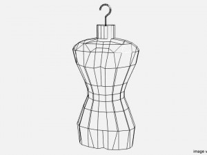mannequin hanger body 3D 모델