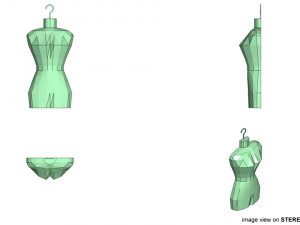 mannequin hanger body 3D 모델