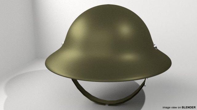 combat helmet classic 3D Модель .c4d .max .obj .3ds .fbx .stl .blend