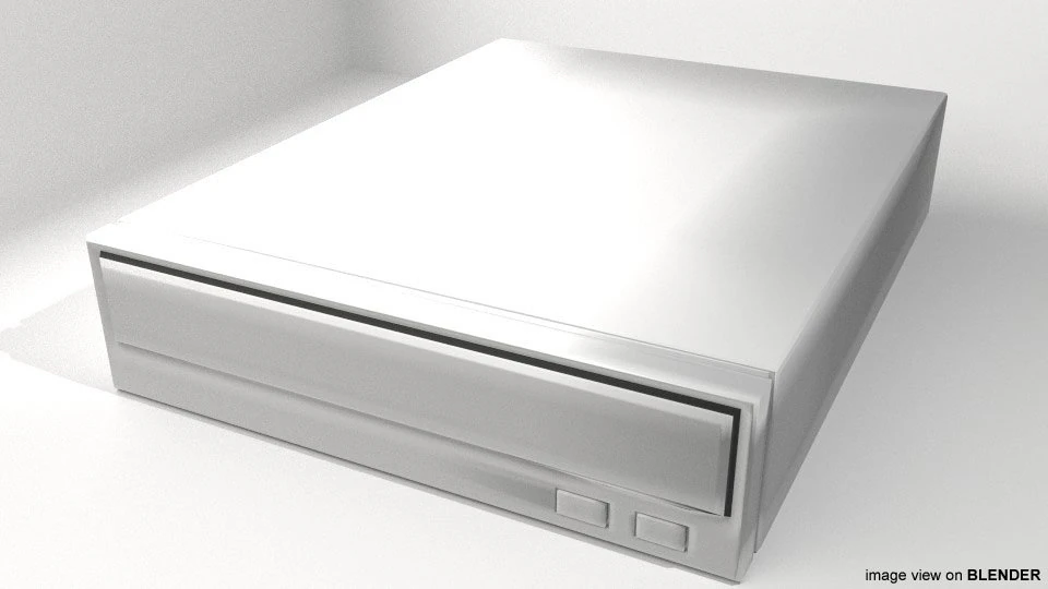 bilgisayar dvd rom 3D Model .c4d .max .obj .3ds .fbx .stl .blend 