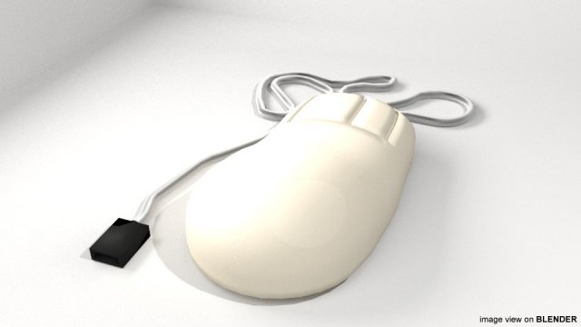 computer mouse 3D Model .c4d .max .obj .3ds .fbx .stl .blend 