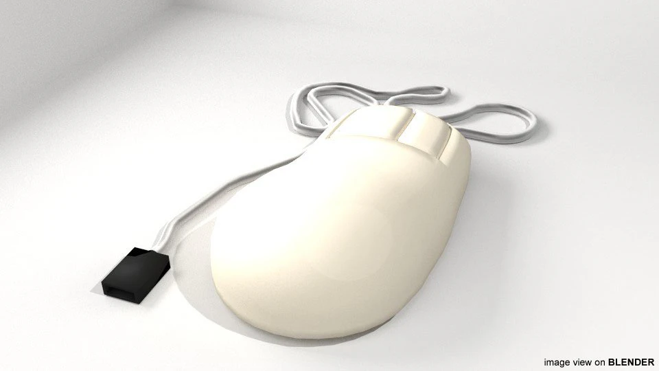 computer mouse 3D Model .c4d .max .obj .3ds .fbx .stl .blend 