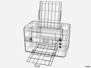 комп'ютерний принтер 3D Модель