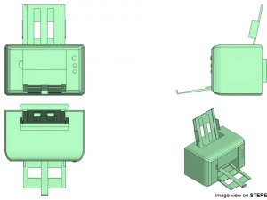 комп'ютерний принтер 3D Модель