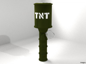 anti-tank hand grenade 3D Model