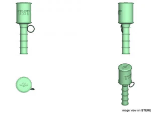 anti-tank hand grenade 3D Model