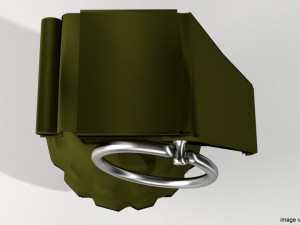 fragmentation hand grenade pineapple shape 3D Model