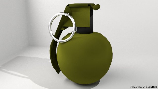 fragmentation hand grenade sphere shape Modèle 3D .c4d .max .obj .3ds .fbx .stl .blend 