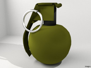 fragmentation hand grenade sphere shape 3D Model