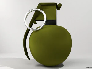fragmentation hand grenade sphere shape 3D Model