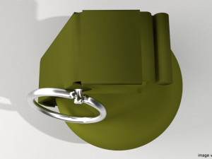 fragmentation hand grenade sphere shape Modèle 3D