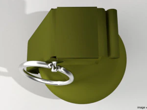 fragmentation hand grenade sphere shape 3D Model