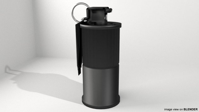 hi-explosive hand grenade Modelo 3D .c4d .max .obj .3ds .fbx .stl .blend 