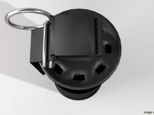 y&uuml;ksek patlayıcı el bombası 3D Model