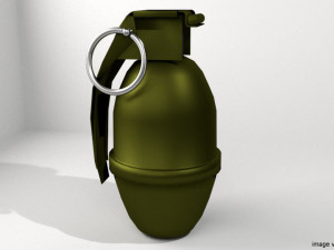 illuminating hand grenade 3D Model
