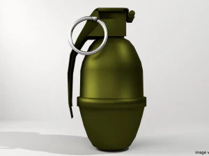 illuminating hand grenade 3D Model