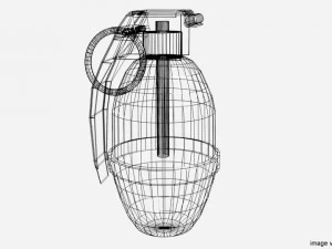 illuminating hand grenade 3D Model