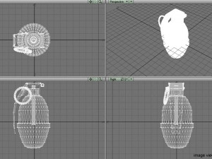 illuminating hand grenade Modelo 3D
