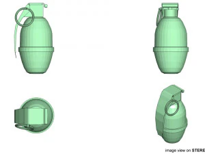 illuminating hand grenade 3D Model