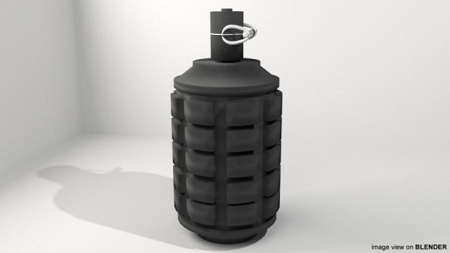 nippon type 97 hand grenade 3D 모델 .c4d .max .obj .3ds .fbx .stl .blend 