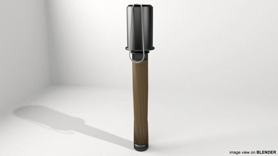 стальнойгранат 3D Модель .c4d .max .obj .3ds .fbx .stl .blend 