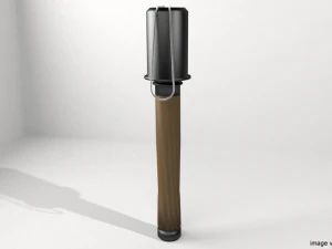 stielhandgranate Modello 3D