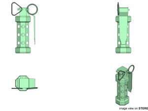 stun grenade Model 3D