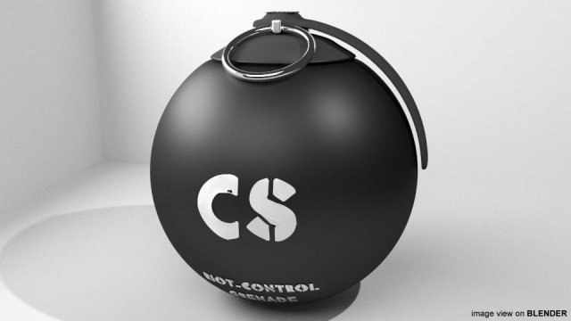 tear gas grenade 3D 모델 .c4d .max .obj .3ds .fbx .stl .blend 