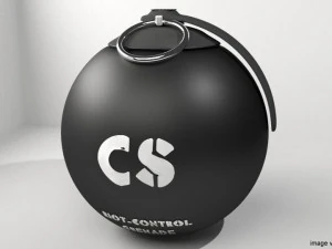 grenade lacrymog&egrave;ne Modèle 3D