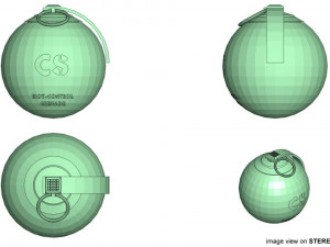 tear gas grenade 3D 모델