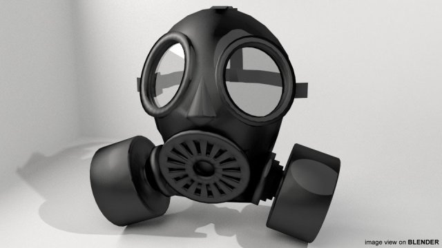 gas mask 3D मॉडल .c4d .max .obj .3ds .fbx .stl .blend 
