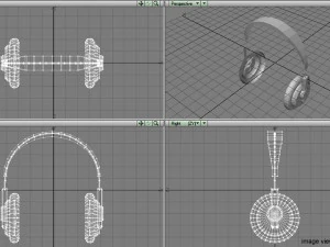 fone de ouvido Modelo 3D