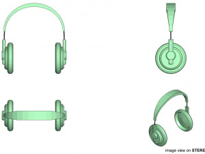 earphone Modelo 3D