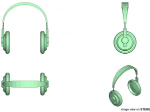fone de ouvido Modelo 3D