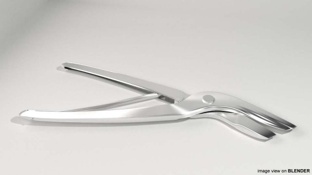 surgical bandage cutter 3D Model .c4d .max .obj .3ds .fbx .stl .blend 
