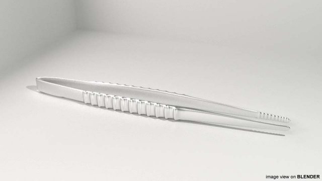 surgical forceps 3D मॉडल .c4d .max .obj .3ds .fbx .stl .blend 