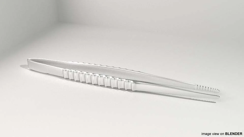 surgical forceps 3D Model .c4d .max .obj .3ds .fbx .stl .blend 