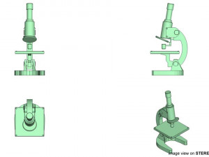 microscope 3D Model
