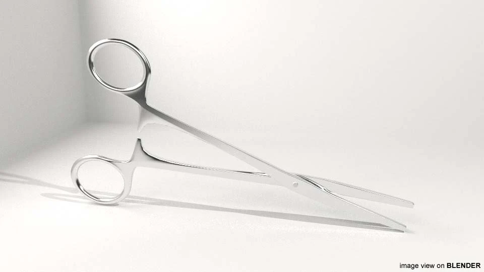 surgical scissor 3D Model .c4d .max .obj .3ds .fbx .stl .blend 