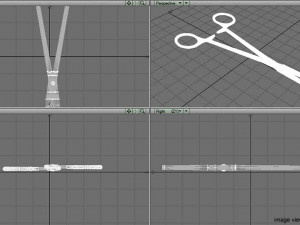 surgical scissor Modello 3D