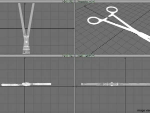 surgical scissor 3D Model
