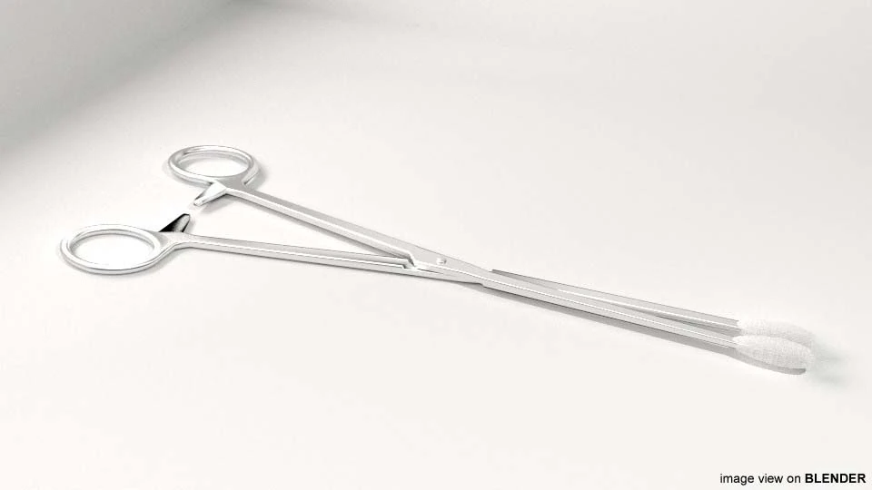 surgical sponge 3D Model .c4d .max .obj .3ds .fbx .stl .blend 