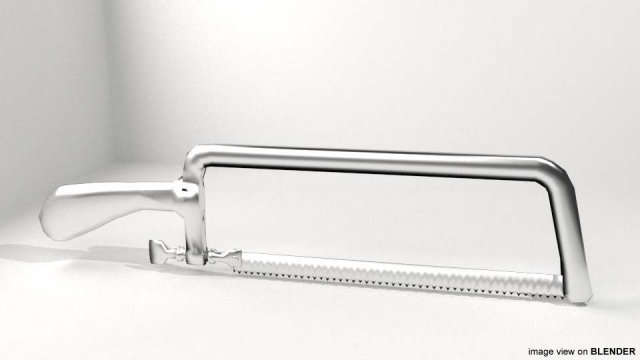 surgical changeable saw 3D Модель .c4d .max .obj .3ds .fbx .stl .blend 