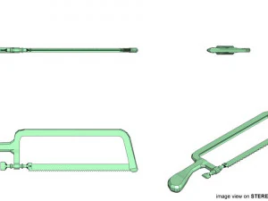 surgical changeable saw 3D Model