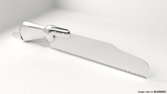 surgical saw Model 3D .c4d .max .obj .3ds .fbx .stl .blend 