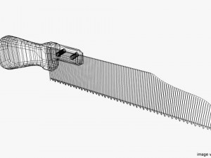 surgical saw Model 3D