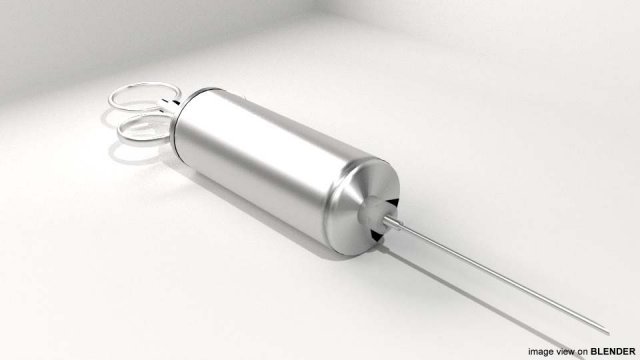 syringe 3Dモデル .c4d .max .obj .3ds .fbx .stl .blend